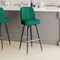 Emma and Oliver 2 Pack Metal Barstool with Swivel Bucket Seat